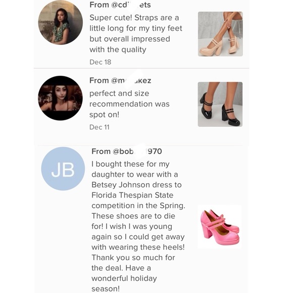 Black Patent Dual Strap Mary Jane Platform Chunky Pumps - Picture 8 of 11